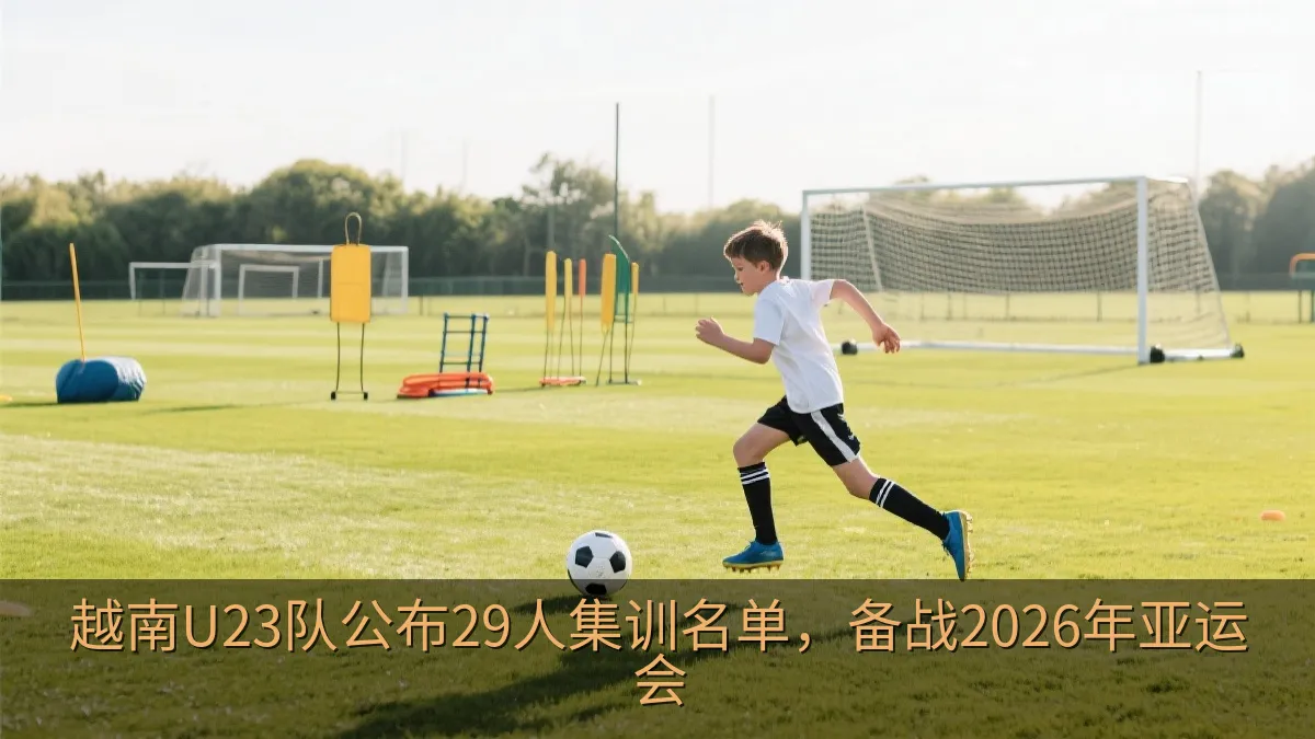 足球运动员在训练场进行备战训练