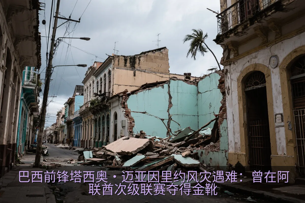 里约热内卢街区在强风天气后的街景